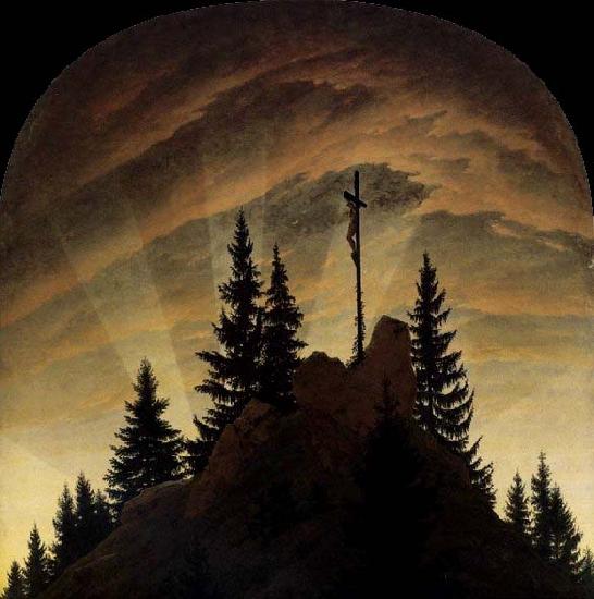Caspar David Friedrich Cross in the Mountains oil painting image
